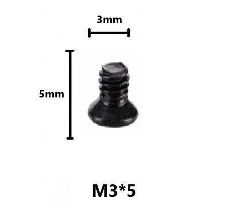 Болт M3 x 5.0 мм (10 шт)